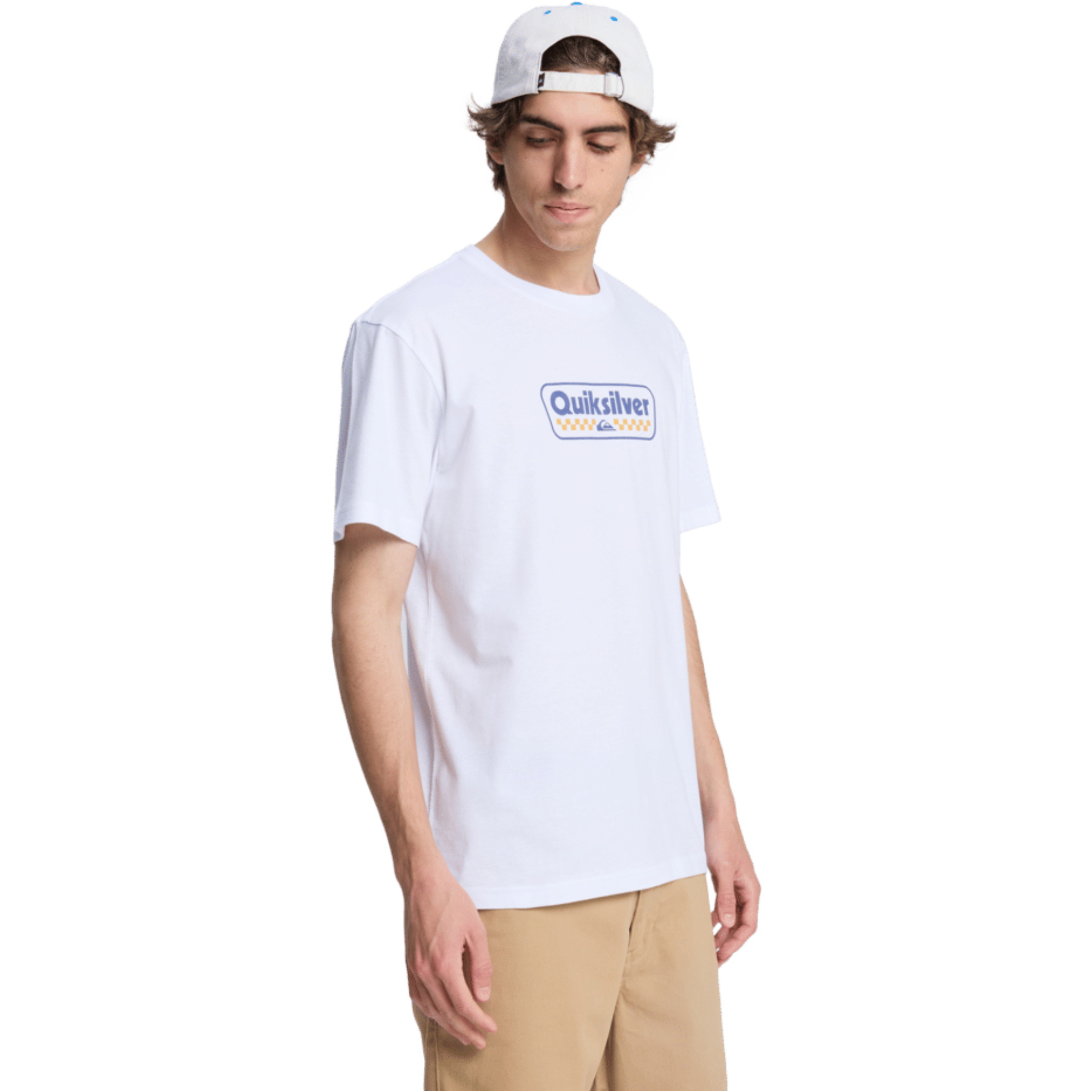 2026 Quiksilver Da Uomo Maglietta A Maniche Corte EV Starting Grid EQYZT08288 - White